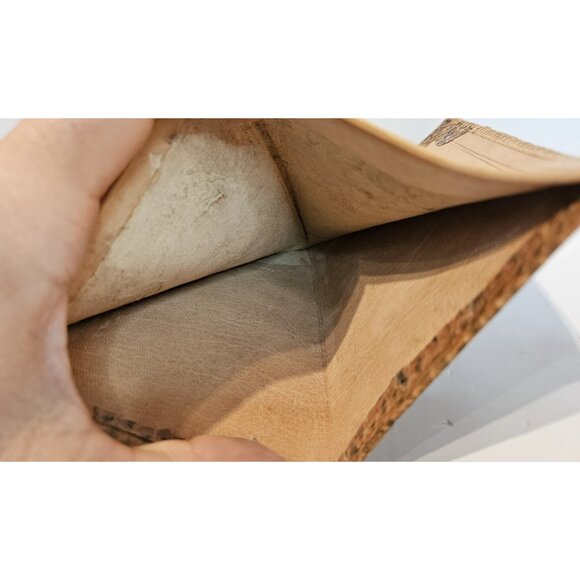 Old Vintage Hand Made Snakeskin & Leather Large Wallet Bi-Fold Good Shape - Picture 11 of 14